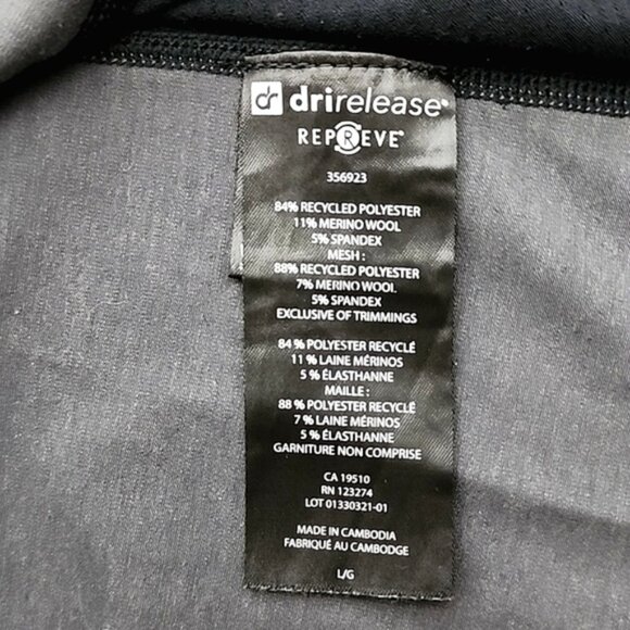 Paradox Men's Merino Wool Dri-Release Black Grey Camo Pullover Top Size Large - Picture 10 of 13